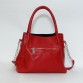 Червоно-чорна шкіряна жіноча сумка BagTop