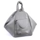 Рюкзак-сумка из натуральной кожи серого цвета BagTop