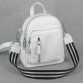 Белая кожаная сумка-рюкзак BagTop