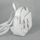Белая кожаная сумка-рюкзак BagTop