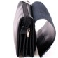 Качественная черная барсетка с длинною ручкою для ношения через плечо Gorangd
