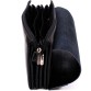 Качественная черная барсетка с длинною ручкою для ношения через плечо Gorangd