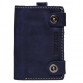 Синее кожаное портмоне с карманчиком для мобильного  Black Brier