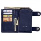Синее кожаное портмоне с карманчиком для мобильного  Black Brier