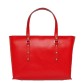 Красная сумка-шоппер из кожи Black Brier