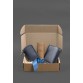 Набор кожаных аксессуаров AUTO 2.0 Темно-синий BlankNote