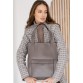 Шкіряна жіноча сумка шоппер Бетсі з кишенею темно-бежева краст BlankNote