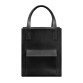 Шкіряна жіноча сумка шоппер Бетсі з кишенею чорна BlankNote
