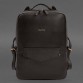 Кожаный городской рюкзак на молнии Cooper maxi темно-коричневый BlankNote