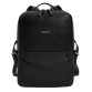 Кожаный городской рюкзак на молнии Cooper maxi черный BlankNote