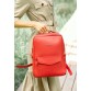 Кожаный городской женский рюкзак на молнии Cooper красный BlankNote