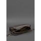 Кожаная женская поясная сумка Dropbag Maxi темно-коричневая BlankNote