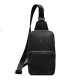 Кожаная сумка-слинг на одно плечо черный краст BlankNote