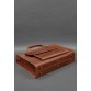 Кожаная сумка-портфеьл для ноутбука и документов светло-коричневая Crazy Horse BlankNote