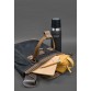 Сумка-рюкзак из канваса и натуральной темно-коричневой кожи  Crazy Horse BlankNote