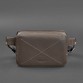 Шкіряна поясна сумка Dropbag Mini темно-бежева BlankNote