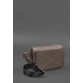 Кожаная поясная сумка Dropbag Mini темно-бежевая BlankNote