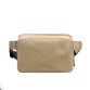Шкіряна жіноча поясна сумка Dropbag Mini світло-бежева BlankNote