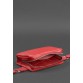 Шкіряне жіноче поясна сумка Dropbag Mini червона BlankNote