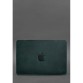 Кожаный чехол для MacBook 14 дюйм зеленый Crazy Horse BlankNote