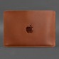 Горизонтальный кожаный чехол для MacBook Pro 13'' рыжий BlankNote
