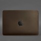 Шкіряний чохол для MacBook 14 дюйм темно-коричневий Crazy Horse BlankNote
