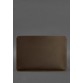 Горизонтальний шкіряний чохол для MacBook Pro  13'' Темно-коричневий BlankNote