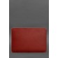 Чехол из натуральной кожи для MacBook 13 дюйм красный BlankNote