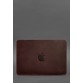 Кожаный чехол для MacBook 14 дюйм бордовый Crazy Horse BlankNote