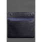 Шкіряний чохол-конверт на магнітах для MacBook Pro 15 (2023) Темно-синій BlankNote