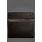 Кожаный чехол-конверт на магнитах для MacBook 16 дюйм темно-коричневый BlankNote