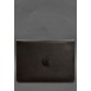 Кожаный чехол-конверт на магнитах для MacBook 16 дюйм темно-коричневый BlankNote