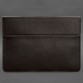 Шкіряний чохол-конверт на магнітах для MacBook 15 дюйм темно-коричневий краст BlankNote