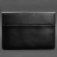 Кожаный чехол-конверт на магнитах для MacBook 15 дюйм черный BlankNote