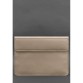Кожаный чехол-конверт на магнитах для MacBook 15 дюйм светло-бежевый BlankNote