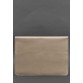 Шкіряний чохол-конверт на магнітах для MacBook 16 дюйм світло-бежевий BlankNote
