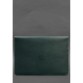Шкіряний чохол-конверт на магнітах для MacBook 15 дюйм зелений BlankNote