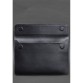 Кожаный чехол-конверт на магнитах для MacBook 15 дюйм темно-синий BlankNote