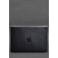 Шкіряний чохол-конверт на магнітах для MacBook 16 дюйм темно-синій BlankNote