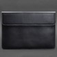 Кожаный чехол-конверт на магнитах для MacBook 15 дюйм темно-синий BlankNote