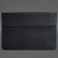 Шкіряний чохол-конверт на магнітах для MacBook 16 дюйм синій Crazy Horse BlankNote