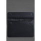 Кожаный чехол-конверт на магнитах для MacBook 16 дюйм синий Crazy Horse BlankNote