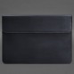 Кожаный чехол-конверт на магнитах для MacBook 15 дюйм синий Crazy Horse BlankNote