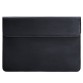 Кожаный чехол-конверт на магнитах для MacBook 16 дюйм синий Crazy Horse BlankNote