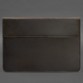 Шкіряний чохол-конверт на магнітах для MacBook 15 дюйм темно-коричневий BlankNote