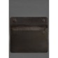 Кожаный чехол-конверт на магнитах для MacBook 15 дюйм темно-коричневый BlankNote