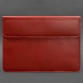 Кожаный чехол-конверт на магнитах для MacBook 15 дюйм красный BlankNote