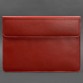 Кожаный чехол-конверт на магнитах для MacBook 16 дюйм красный BlankNote