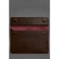 Шкіряний чохол-конверт на магнітах для MacBook 15 дюйм бордовий BlankNote
