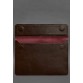 Кожаный чехол-конверт на магнитах для MacBook 16 дюйм бордовый BlankNote